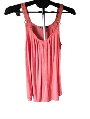 Cable & Gauge Peach Tank Top with Metal Rings
